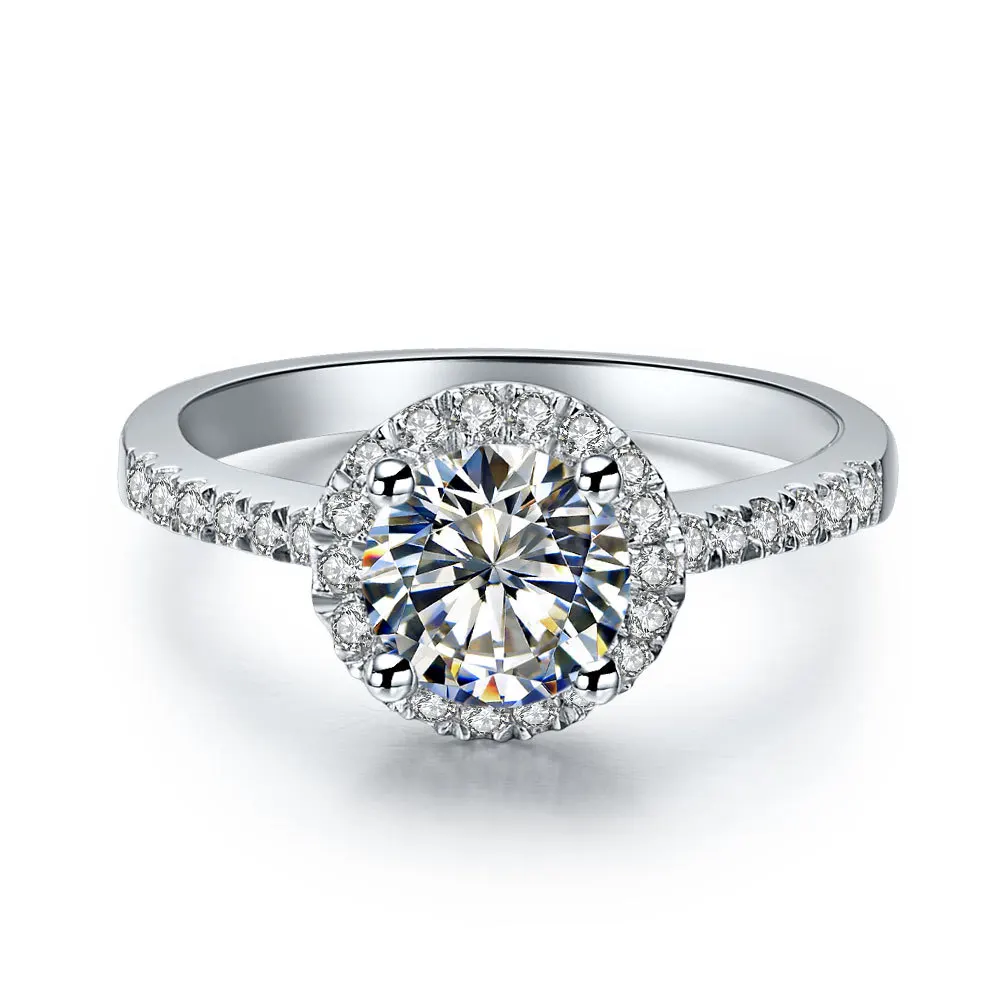 1 Carat White Gold 18K Halo Style Faultless Simulate Diamond Engagement Ring For Woman Propose Jewerly Color Clarity Enhanced
1 Carat White Gold 18K Halo Style Faultless Simulate Diamond Engagement Ring For Woman Propose Jewerly Color Clarity Enhanced