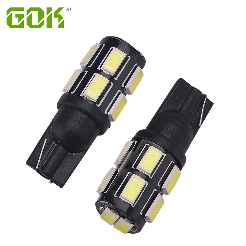 

10Pcs T10 W5W Led Bulb 194 168 Car Interior t10 12smd 5730 led Dome Reading Auto Wedge Clearance Lamp Car Styling 6000K