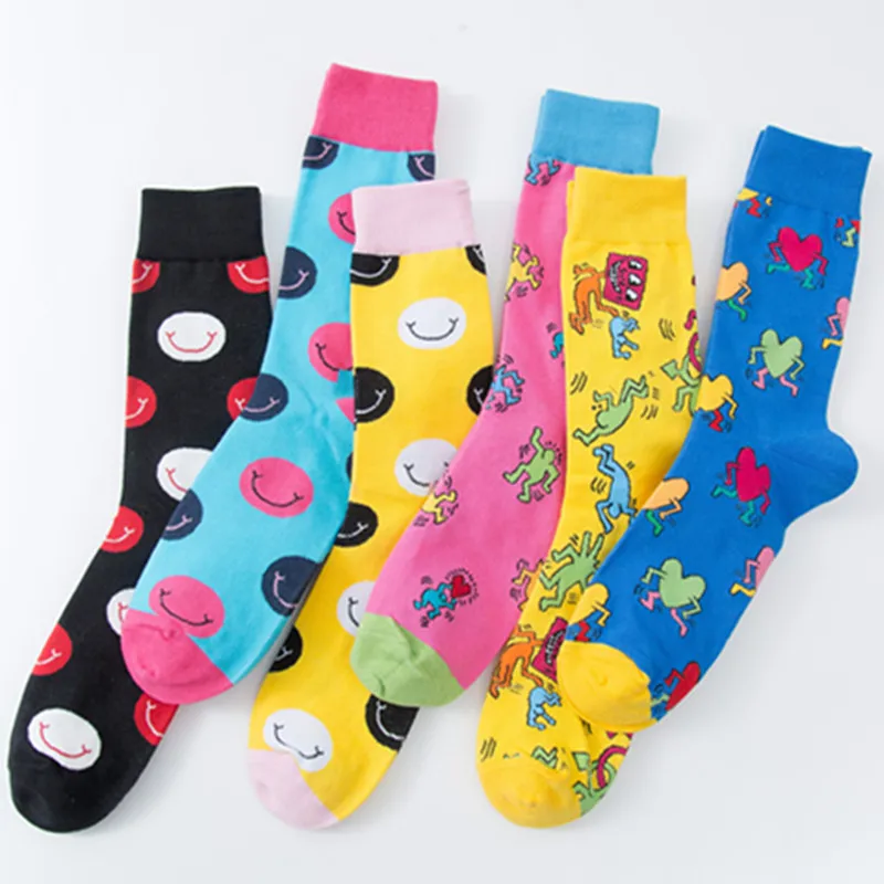Combed Cotton Men Socks colorful smiley monster pattern cotton high quality personality brand tide men socks funny socks men
Combed Cotton Men Socks colorful smiley monster pattern cotton high quality personality brand tide men socks funny socks men