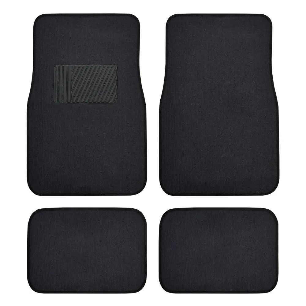 Classic Carpet Floor Mats for Car & Auto - Universal Fit -Front & Rear with Heelpad (Black)
Classic Carpet Floor Mats for Car & Auto - Universal Fit -Front & Rear with Heelpad (Black)