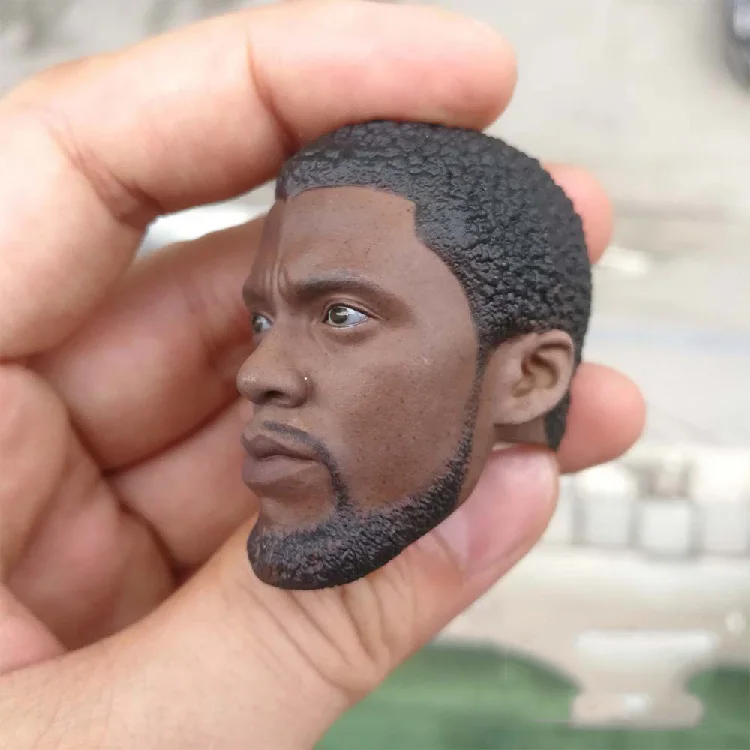 Collectible 1/6 Male Head Sculpt Accessory Black Panther 2.0 Man Head Carved NR15 with Beard Model for 12'' Black Skin Body
Collectible 1/6 Male Head Sculpt Accessory Black Panther 2.0 Man Head Carved NR15 with Beard Model for 12'' Black Skin Body