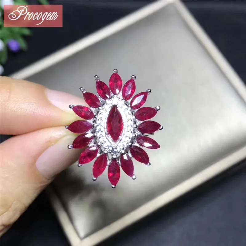 Natural Ruby rings for women 2.5X3mmX16pcs Luxurious for Party wedding Genuine Gemstone 925 Sterling silver fine Jewelry #181009
Natural Ruby rings for women 2.5X3mmX16pcs Luxurious for Party wedding Genuine Gemstone 925 Sterling silver fine Jewelry #181009