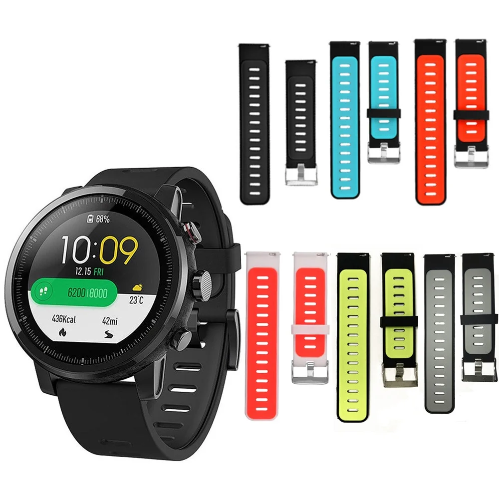 Силиконовый ремешок для часов amazfit acessorios сменный умных Xiaomi Huami Amazfit PACE |