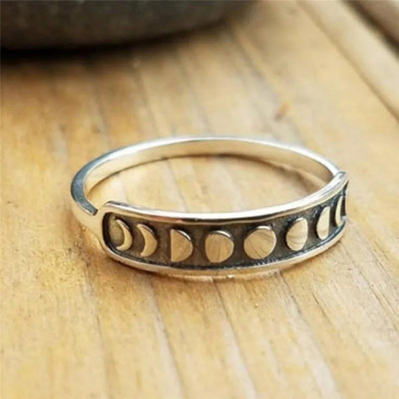 Pinksee Simple Trendy Metal Monthly Lack of Moon Ring for Women Men Retro Finger Ring Party Club Charm Engagement Jewelry
Pinksee Simple Trendy Metal Monthly Lack of Moon Ring for Women Men Retro Finger Ring Party Club Charm Engagement Jewelry