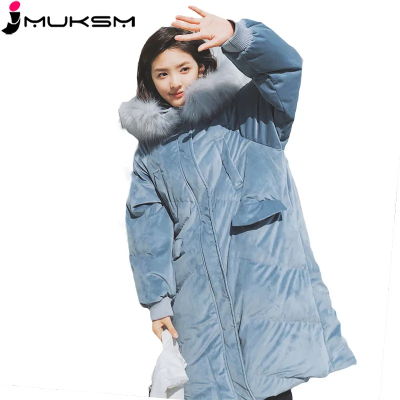 2018 Gold Velvet Winter Coats Women's Jacket Leisure Hooded Big Fur Collar Thick Warm Parkas Long High Quality Women Outer YZ820
2018 Gold Velvet Winter Coats Women's Jacket Leisure Hooded Big Fur Collar Thick Warm Parkas Long High Quality Women Outer YZ820