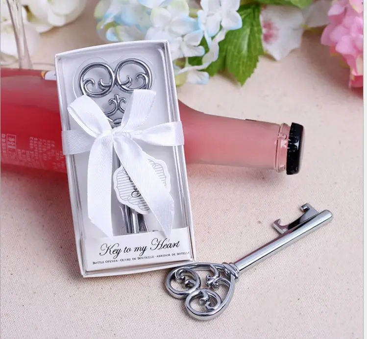 Key To My Heart Bottle Opener in White Gift box 50 PCS/LOT Wedding favor-"Simply Elegant" Key To My Heart Bottle Opener
Key To My Heart Bottle Opener in White Gift box 50 PCS/LOT Wedding favor-"Simply Elegant" Key To My Heart Bottle Opener