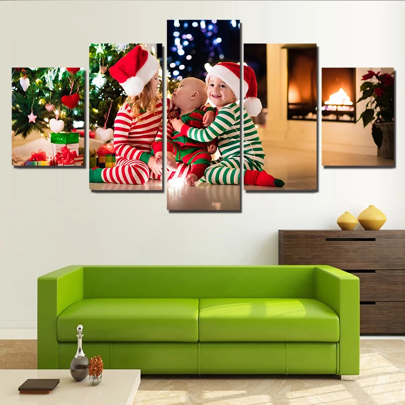 Holidays Christmas Three Kid Canvas Wall Art Frame Painting For Living Room 5 Panel Poster And Print Home Decor Modular Picture
Holidays Christmas Three Kid Canvas Wall Art Frame Painting For Living Room 5 Panel Poster And Print Home Decor Modular Picture