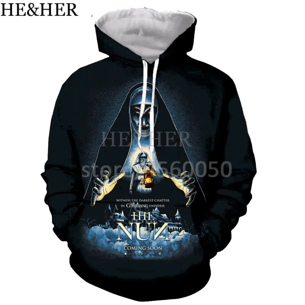 New movie shirts The Nun Valak men/women 3D print hoodies sweatshirts casual Harajuku style streetwear tops
New movie shirts The Nun Valak men/women 3D print hoodies sweatshirts casual Harajuku style streetwear tops