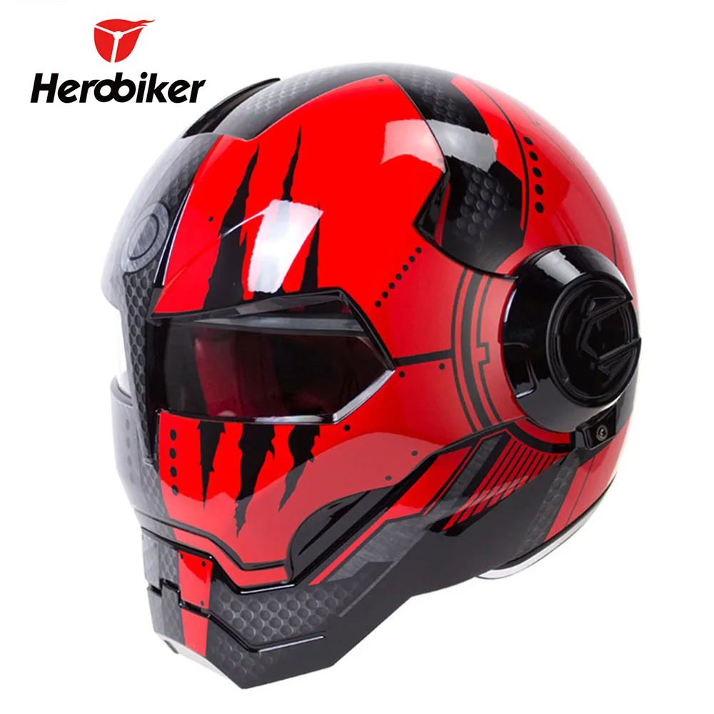 Мотоциклетный шлем HEROBIKER, мотоциклетный шлем на все лицо, винтажный Ретро-шлем
Мотоциклетный шлем HEROBIKER, мотоциклетный шлем на все лицо, винтажный Ретро-шлем