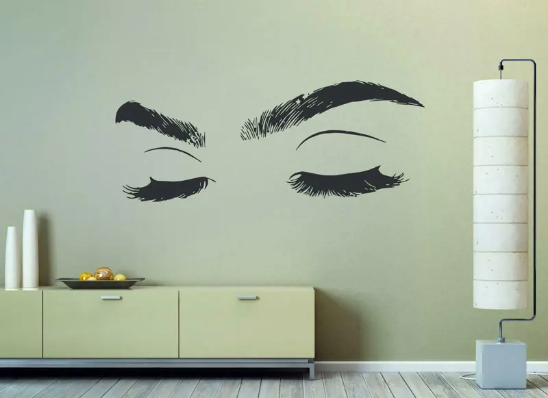 Fashion girl eyelashes eye wall decals vinyl wall stickers girl closed eyes, home girl room decoration wall stickers NH19
Fashion girl eyelashes eye wall decals vinyl wall stickers girl closed eyes, home girl room decoration wall stickers NH19