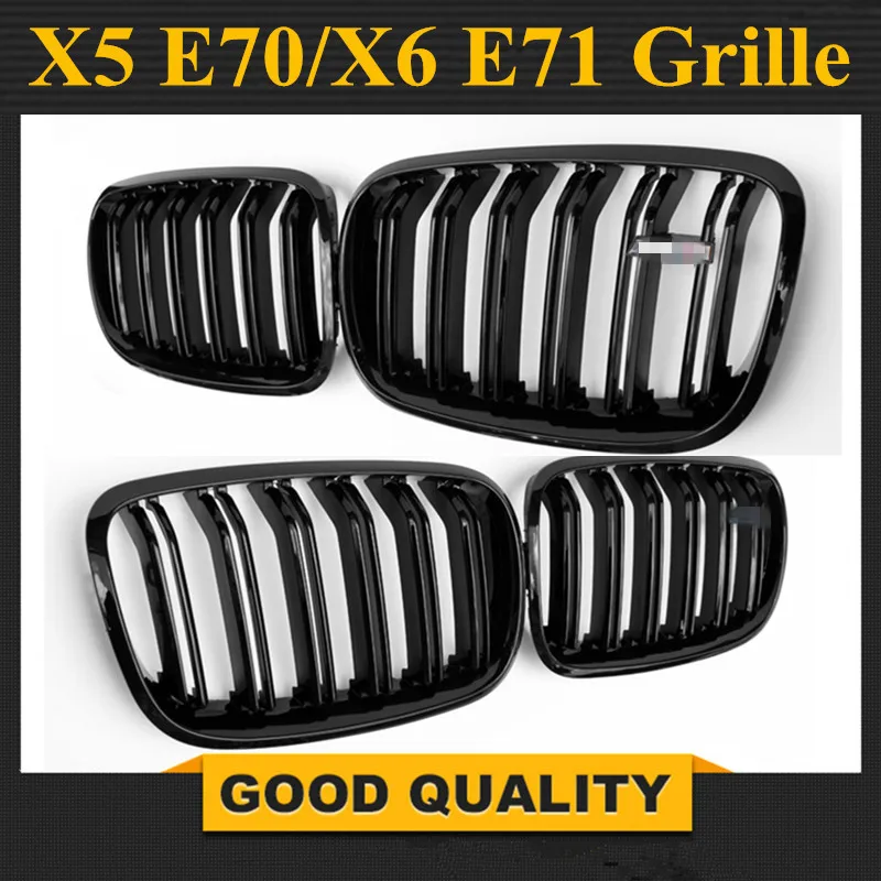 1 Pair gloss Black Double Slat Kidney Grille Front Grill For BMW X5 Series E70 E71 Model X5 X6 SUV M Sport XDrive 2008-2014
1 Pair gloss Black Double Slat Kidney Grille Front Grill For BMW X5 Series E70 E71 Model X5 X6 SUV M Sport XDrive 2008-2014