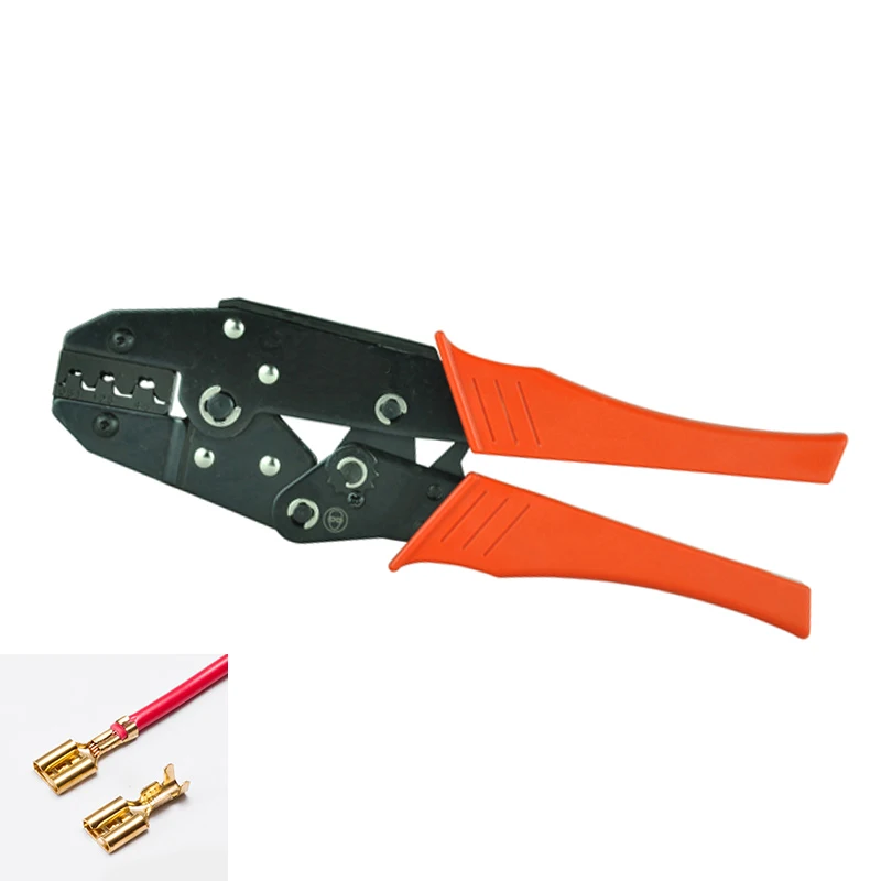 

0.5-6mm2 non-insulated connector crimping tool open plug type terminal crimp tool LS-03B 20--10AWG Ratchet hand crimper plier