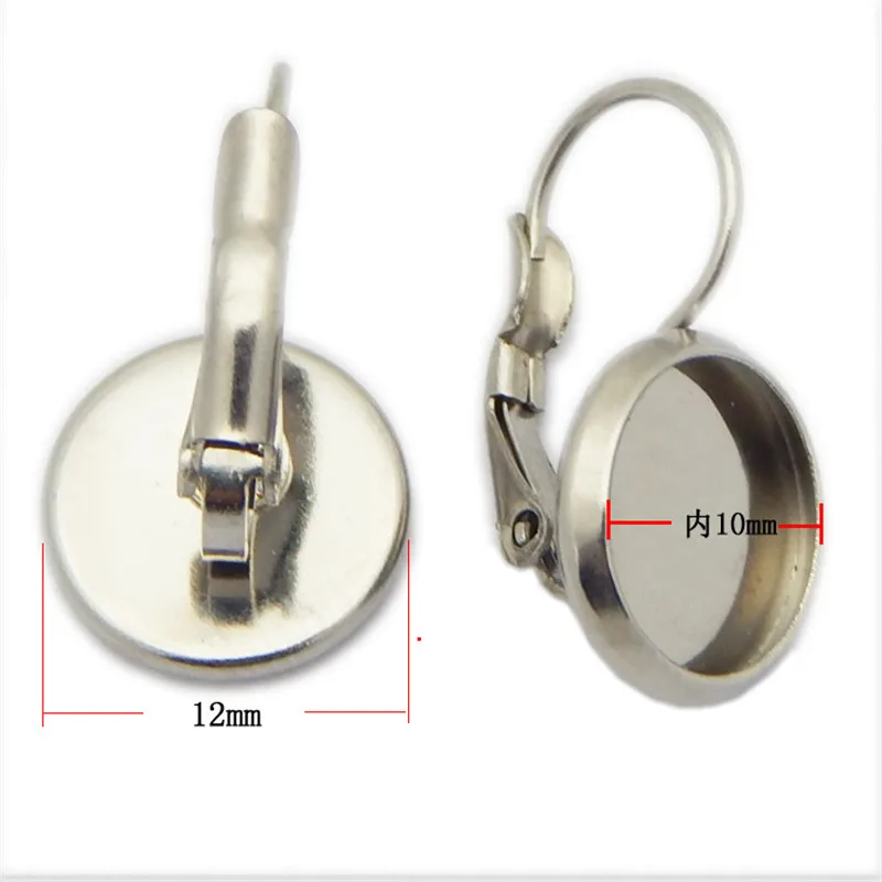 10pcs Earring Settings Cabochon Base 316L Stainless Steel 6-20mm Inner Size blank base Fit Cabochon Cameo DIY Ear Jewelry
10pcs Earring Settings Cabochon Base 316L Stainless Steel 6-20mm Inner Size blank base Fit Cabochon Cameo DIY Ear Jewelry