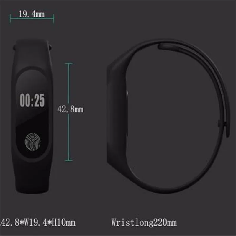 M2 Bluetooth Smartband фитнес 4 0 фитнес-трекер фитнес-Браслет Смарт-браслет шагомер PK F1M3 |