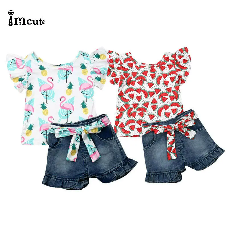 Summer Newborn Kids Baby Girls Floral Tops T-shirt Denim Pants Shorts Cute Set Outfits
Summer Newborn Kids Baby Girls Floral Tops T-shirt Denim Pants Shorts Cute Set Outfits