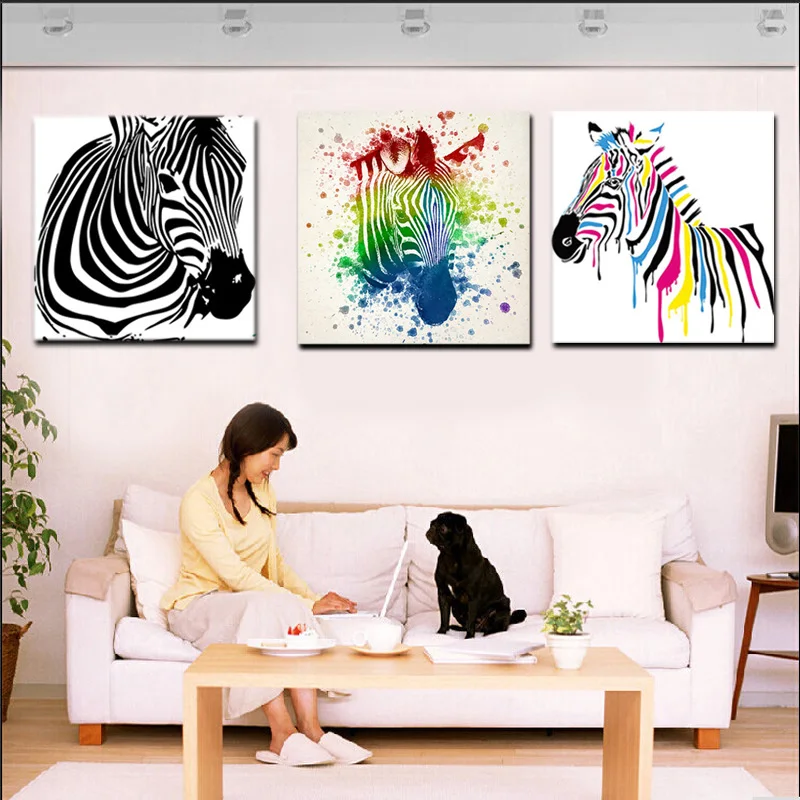 HD Prints Abstract Zebra Colorful and Black Watercolour Oil Painting on Canvas Art Wall Picture for Living Room Sofa Cuadros
HD Prints Abstract Zebra Colorful and Black Watercolour Oil Painting on Canvas Art Wall Picture for Living Room Sofa Cuadros