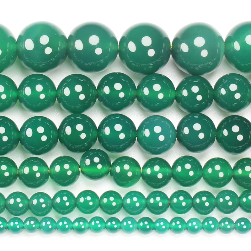 

Natural Smooth Green Aga te 4-14mm Round Beads 15inch ,Wholesale For DIY Jewellery Free Shipping !