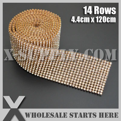 3mm 14 Rows Metal Rhinestone Mesh Trim Crystal Rhinestone in Gold Base with Back Glue for Bridal Dress,Cake,Wine and Wedding
3mm 14 Rows Metal Rhinestone Mesh Trim Crystal Rhinestone in Gold Base with Back Glue for Bridal Dress,Cake,Wine and Wedding