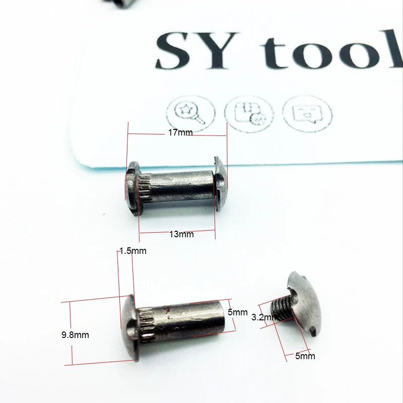 Four corners screw DIY knife american style rivet handle exquisite rivet handle stainless steel opening bolt screw
Four corners screw DIY knife american style rivet handle exquisite rivet handle stainless steel opening bolt screw