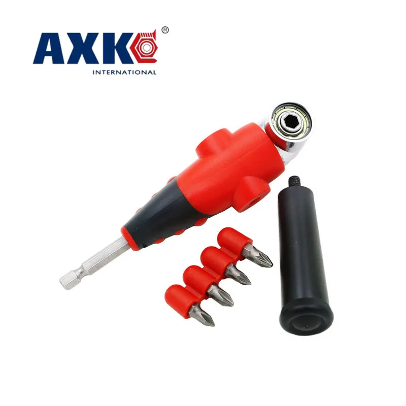 Right Angle Drill Adjustable 105 Degree Drive Adapter Set and 4 Screwdriver Bit Combination Kit for Aerodynamic Drill 1pc
Right Angle Drill Adjustable 105 Degree Drive Adapter Set and 4 Screwdriver Bit Combination Kit for Aerodynamic Drill 1pc