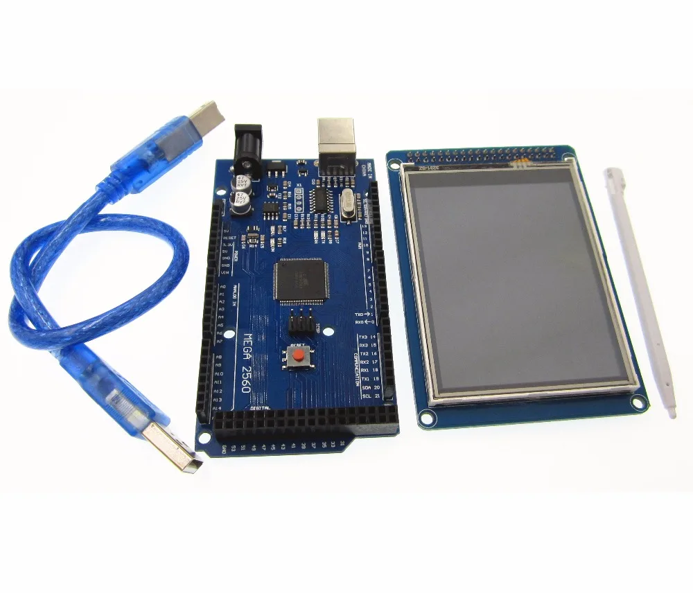 ЖК-экран TFT 3,2 дюйма, модуль Ultra HD 320X480 + плата MEGA 2560 R3 с usb-кабелем
ЖК-экран TFT 3,2 дюйма, модуль Ultra HD 320X480 + плата MEGA 2560 R3 с usb-кабелем