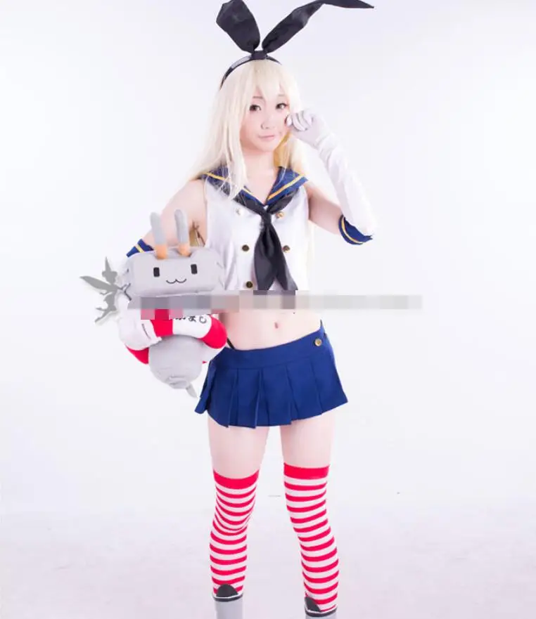 Anime Kantai Collection Cosplay Cartoon Shimakaze Uniforms Halloween Woman Female Cosplay Costume Free Shipping+Socks
Anime Kantai Collection Cosplay Cartoon Shimakaze Uniforms Halloween Woman Female Cosplay Costume Free Shipping+Socks