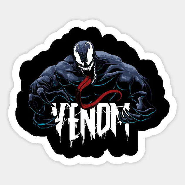 1 шт. водостойкая наклейка VENOM с брызгами чемодан скейтборд ноутбук мотоцикл