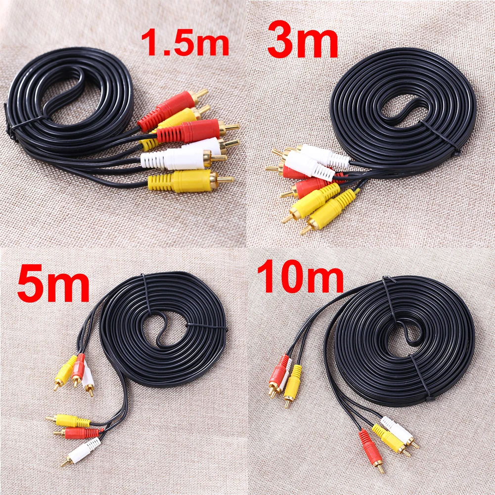 Кабель-штекер 1,5 м/3 м/5 м/10 м 3 RCA к RCA аудио, видео кабель штекер-штекер 3RCA к 3RCA Аудио Видео AV кабель провод для DVD ТВ
Кабель-штекер 1,5 м/3 м/5 м/10 м 3 RCA к RCA аудио, видео кабель штекер-штекер 3RCA к 3RCA Аудио Видео AV кабель провод для DVD ТВ