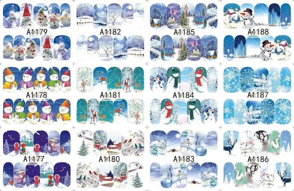 New Merry Christmas Decals Snow Deer White Nail Stickers Part Nail Yarn Pattern Tips Art for Kids Women Beauty 12 Design
New Merry Christmas Decals Snow Deer White Nail Stickers Part Nail Yarn Pattern Tips Art for Kids Women Beauty 12 Design