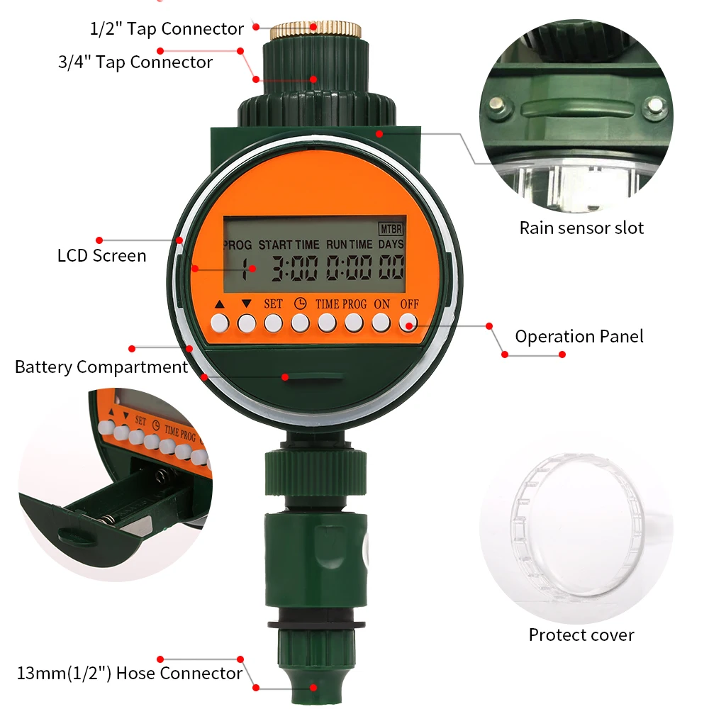 Automatic Garden Irrigation System Programmable Digital Watering Timer Ggarden Watering System With Rain Sensor Battery Operated
Automatic Garden Irrigation System Programmable Digital Watering Timer Ggarden Watering System With Rain Sensor Battery Operated