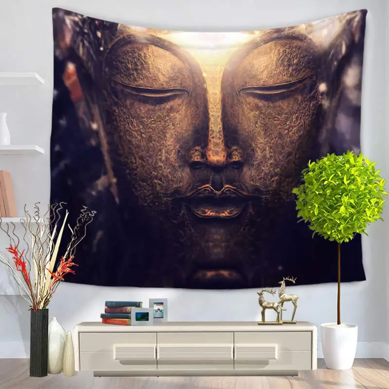 

CAMMITEVER Indian Buddha Mandala Wall Hanging Tapestry Bohemian Bedspread Throw Blanket Dorm Yoga Mat Home Room Decoration