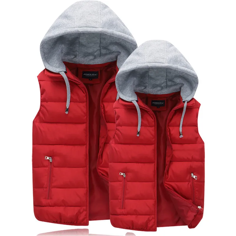 Cotton Vest Top Women Autumn Winter Hooded Vest Outerwear Thick Warm Sleeveless jacket 4XL waistcoat Men Women jackets
Cotton Vest Top Women Autumn Winter Hooded Vest Outerwear Thick Warm Sleeveless jacket 4XL waistcoat Men Women jackets