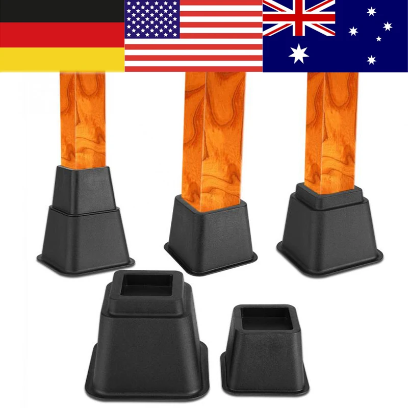 8pcs Bed Risers Set Chair Furniture Lift Blocks Elephant Feet Furniture Raiser Floor Protector
8pcs Bed Risers Set Chair Furniture Lift Blocks Elephant Feet Furniture Raiser Floor Protector