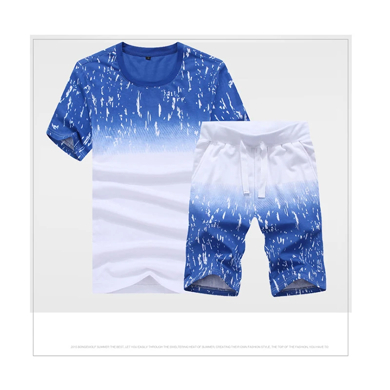 GEJIAN Summer Men Printed Sportsuit Set T-Shirt Suits male casual Top Tshirts Loose Plus Size T-Shirt + Shorts Camisetas Hombre
GEJIAN Summer Men Printed Sportsuit Set T-Shirt Suits male casual Top Tshirts Loose Plus Size T-Shirt + Shorts Camisetas Hombre