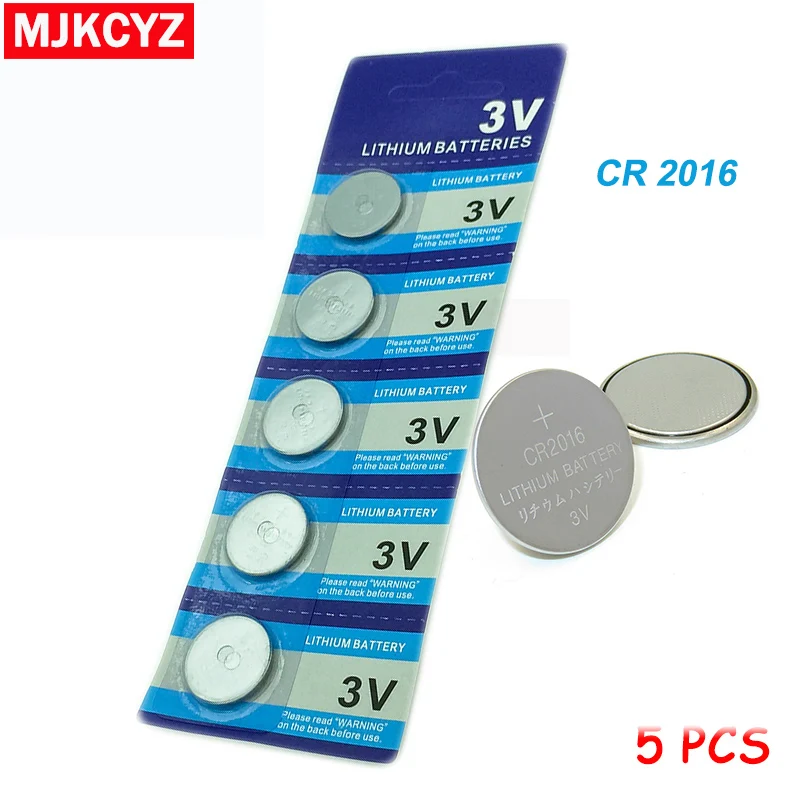 5 шт./лот 1 карта CR2016 3 в литиевый литий ионный аккумулятор DL2016 ECR2016 LM2016 BR2016 CR 2016
