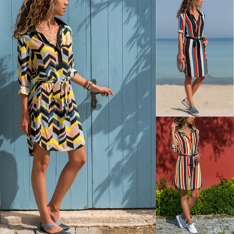 S-XL women long sleeve turn down collar dress flroal print casual leisure dress autumn winter sashes loose brand dress
S-XL women long sleeve turn down collar dress flroal print casual leisure dress autumn winter sashes loose brand dress