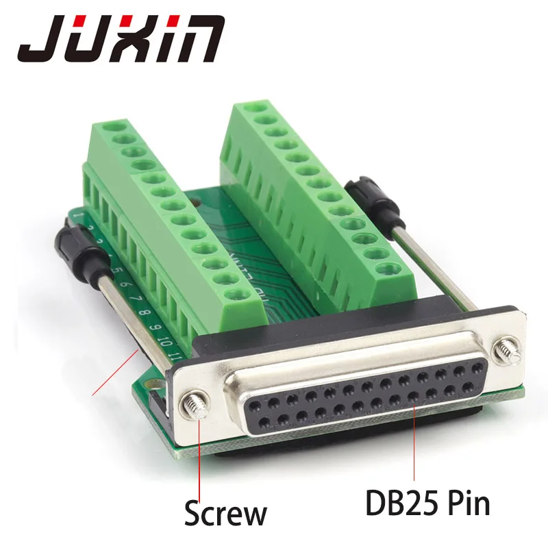 D-SUB Connectors DB25 25Pin Male DB25 Female Adapter Board RS232 Serial to Terminal Signal Module 25Pin PCB Board Connectors
D-SUB Connectors DB25 25Pin Male DB25 Female Adapter Board RS232 Serial to Terminal Signal Module 25Pin PCB Board Connectors