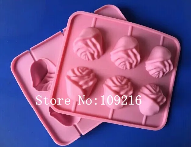 Wholsale!! 1set New style 8-Lollipop 3D Rose (HY1-205) Food Grade Silicone Cake/Chocolate/Jelly/Pudding/Candy DIY Mould
Wholsale!! 1set New style 8-Lollipop 3D Rose (HY1-205) Food Grade Silicone Cake/Chocolate/Jelly/Pudding/Candy DIY Mould