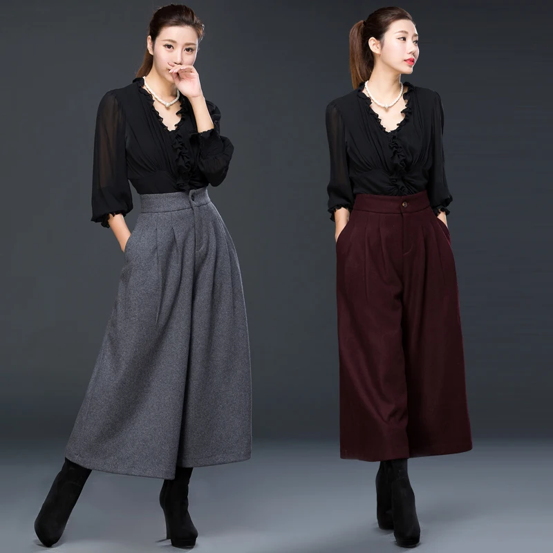 Retro Woolen Tweed Pants In Autumn and Winter 2020 New High Waist, Large Size and Wide Legs Pants To Keep Warm In Winter
Retro Woolen Tweed Pants In Autumn and Winter 2020 New High Waist, Large Size and Wide Legs Pants To Keep Warm In Winter