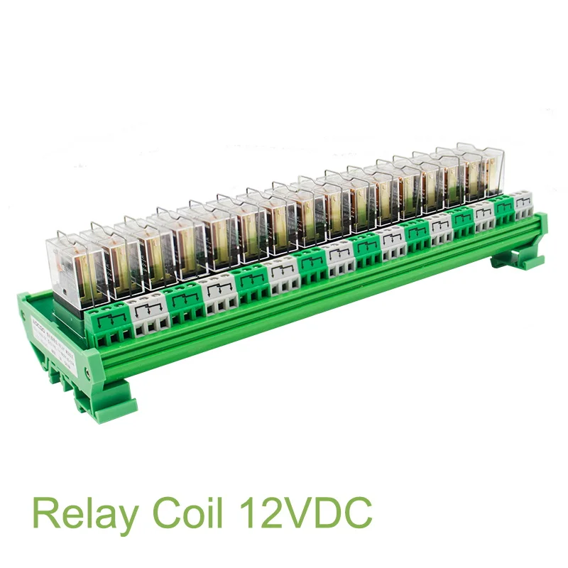 16 каналов 1 SPDT DIN рейка OMRON G2R 12 В модуль реле интерфейса DC/AC|omron g2r|interface relaydin mounting rail |