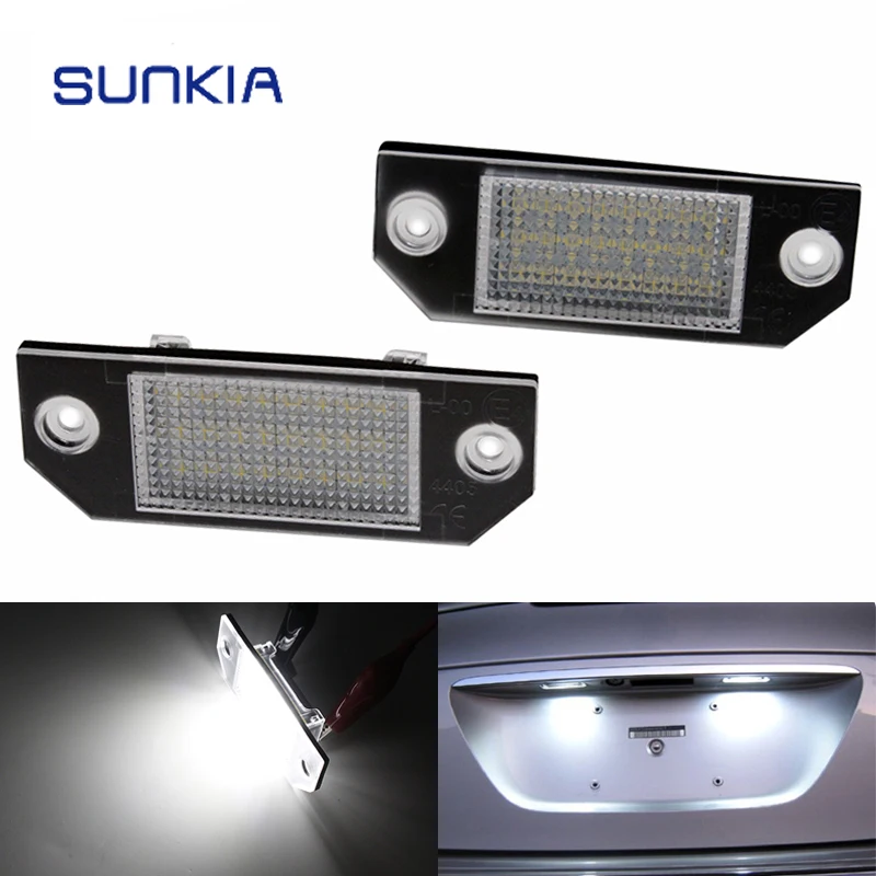 2Pcs/Set SUNKIA LED Number License Plate Lights Pure White Color For Ford Focus C-MAX 2003-2018 MK2 2003-2008
2Pcs/Set SUNKIA LED Number License Plate Lights Pure White Color For Ford Focus C-MAX 2003-2018 MK2 2003-2008