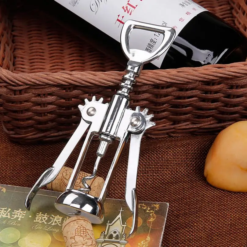 Stainless Steel Wine Bottle Opener Handle Pressure Corkscrew Red Wine Opener Kitchen Bar Tool LX6213
Stainless Steel Wine Bottle Opener Handle Pressure Corkscrew Red Wine Opener Kitchen Bar Tool LX6213
