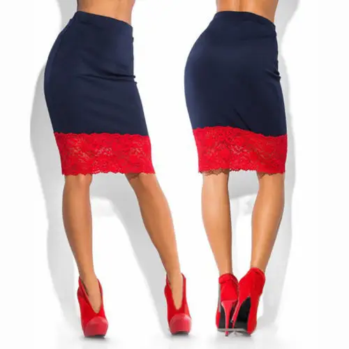 Sexy Women Formal Stretch High Waist Short Bodycon Lace Skirt Pencil Lace Solid Knee-Length Skirt
Sexy Women Formal Stretch High Waist Short Bodycon Lace Skirt Pencil Lace Solid Knee-Length Skirt