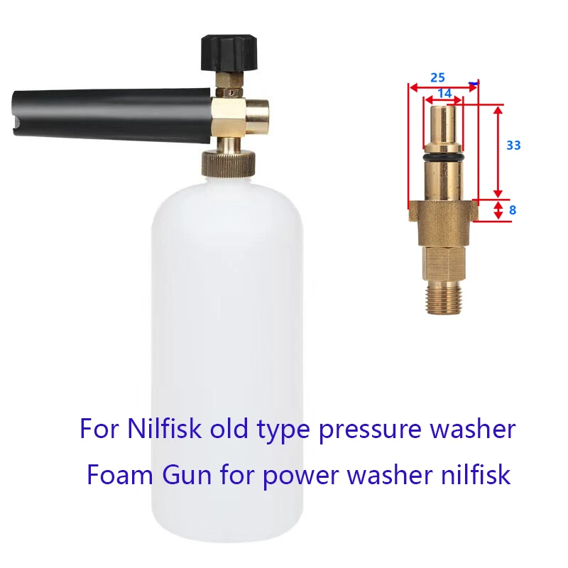 Snow Foam Lance For Nilfisk Old Type Pressure Washer Soap Foamer Maker Cleaning Jet Sprayer Copper Nozzle
Snow Foam Lance For Nilfisk Old Type Pressure Washer Soap Foamer Maker Cleaning Jet Sprayer Copper Nozzle