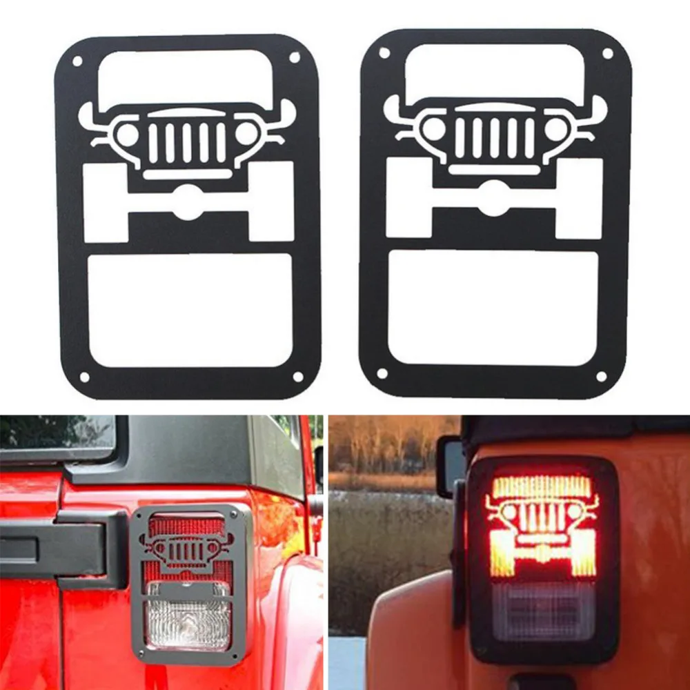 2Pcs Aluminum Alloy Plating Tail Light Cover for Jeep Wrangler 2007-2017 Metal Rear Tail Guard Cover Protector
2Pcs Aluminum Alloy Plating Tail Light Cover for Jeep Wrangler 2007-2017 Metal Rear Tail Guard Cover Protector