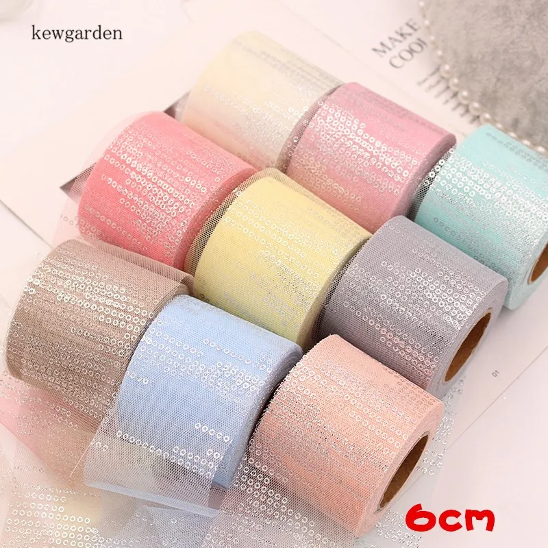 Kewgarden Sequin Gauze Voile Ribbon 6CM 10CM DIY Boknot Accessories Handmade Tape Packing Lace Webbing 20 Meters
Kewgarden Sequin Gauze Voile Ribbon 6CM 10CM DIY Boknot Accessories Handmade Tape Packing Lace Webbing 20 Meters