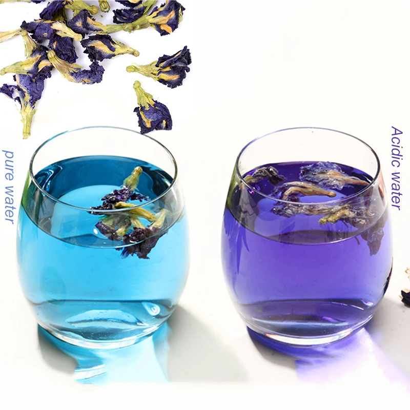 Имитация кухонной игрушки Тайланд синяя бабочка 50 г 100 Clitoria Ternatea тайский горох