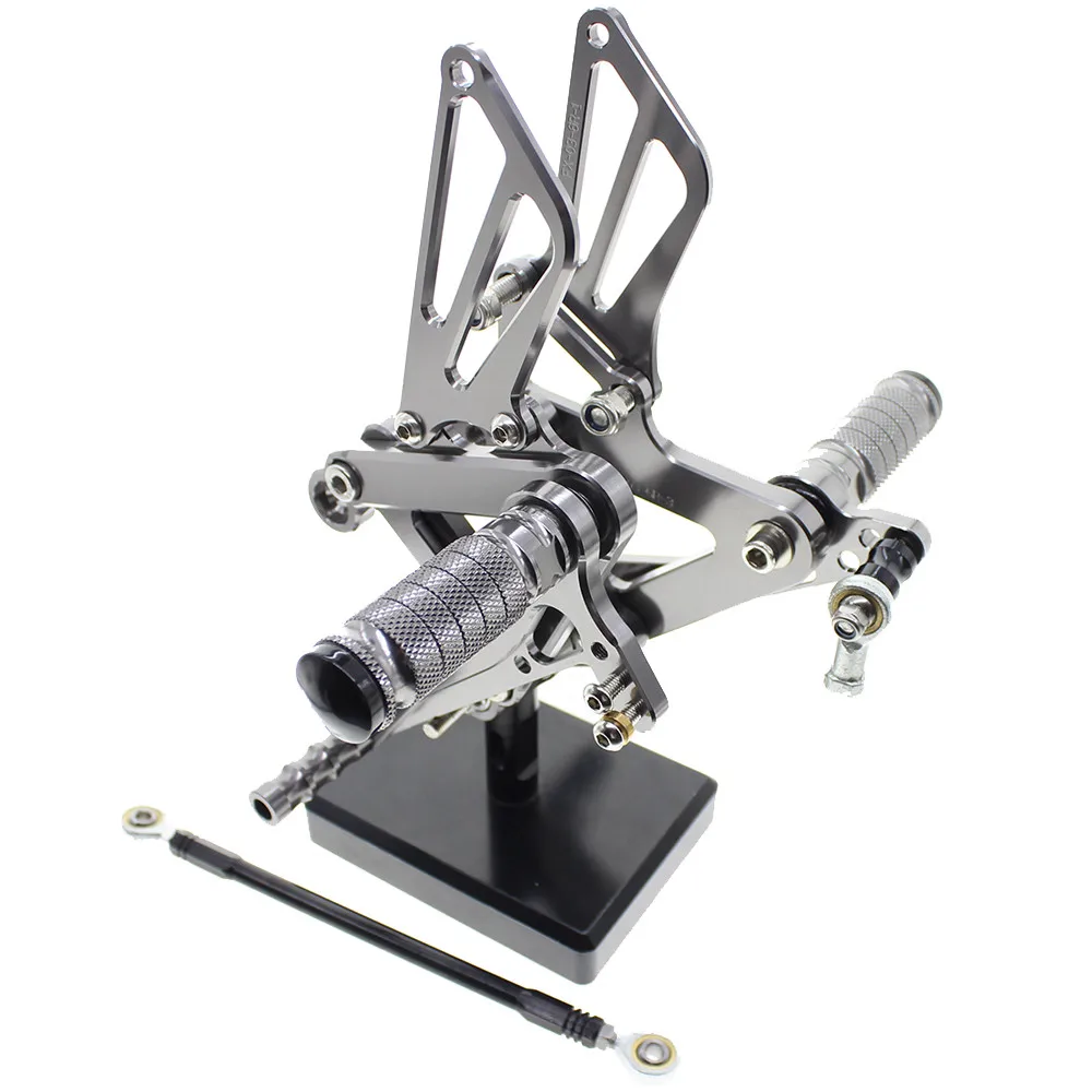CNC Aluminum Rearset Rear set For Kawasaki ZX6R ZX636 2003-2004 Motorcycle Foot Pegs Rest Footpegs Pedals Footrest ZX 6R 636
CNC Aluminum Rearset Rear set For Kawasaki ZX6R ZX636 2003-2004 Motorcycle Foot Pegs Rest Footpegs Pedals Footrest ZX 6R 636