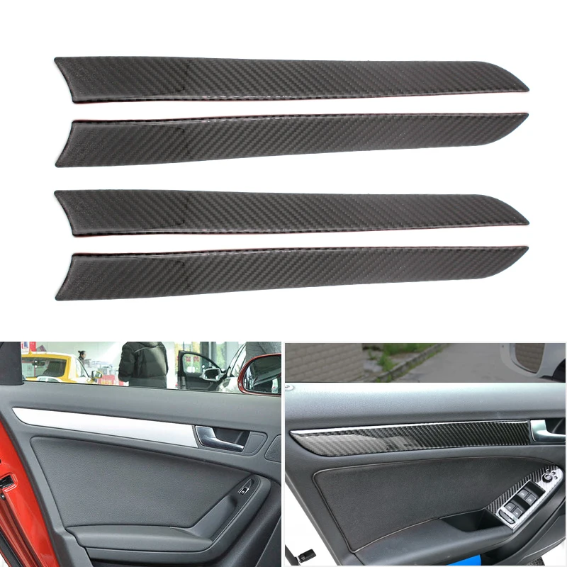 4 шт. внутренние наклейки из углеродного волокна для Audi A4 B8 A5 2010 2011 2012 2013 2016|Лепнина