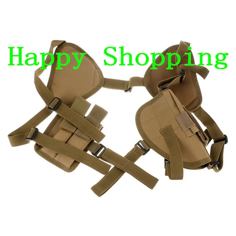 Military Tactical Adjustable Shoulder Pistol Gun Holster Molle Magazine Pouch Bag Sand 
Military Tactical Adjustable Shoulder Pistol Gun Holster Molle Magazine Pouch Bag Sand
